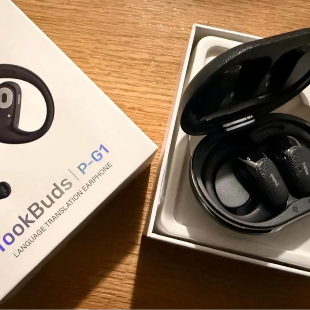 Wireless Translator Earbuds - Black blue
